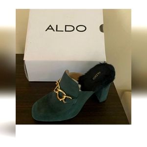 Aldo heeled mules size 10